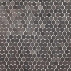 Mosaiikkilaatta Qualitystone Hexagon Mini Grey, 30x30mm