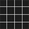 Mosaiikkilaatta Pukkila Color Black, himmeä, sileä, 47x47mm