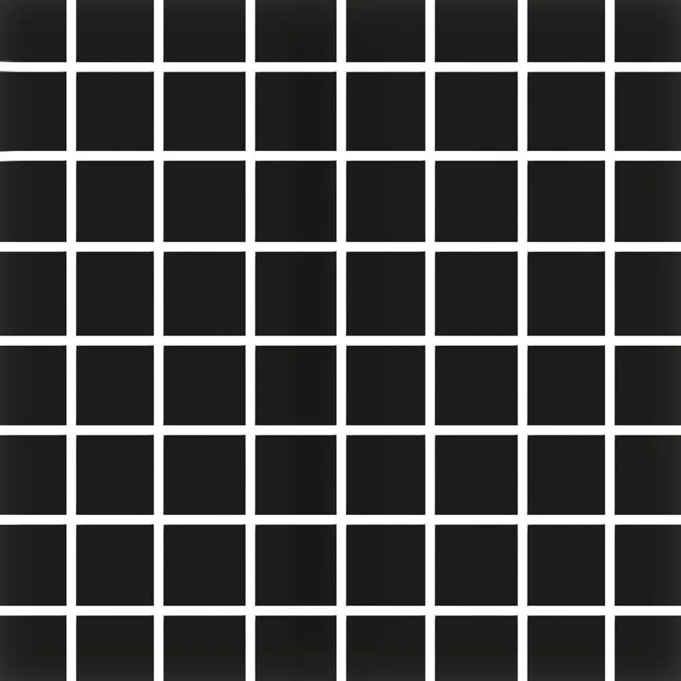 Mosaiikkilaatta Pukkila Color Black, himmeä, sileä, 22x22mm