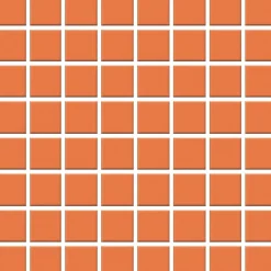 Mosaiikkilaatta Pukkila Color Tangerine, himmeä, sileä, 22x22mm
