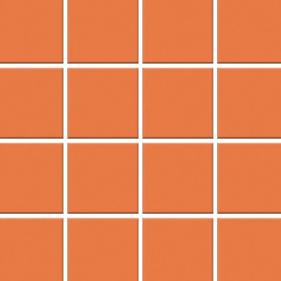 Mosaiikkilaatta Pukkila Color Tangerine, himmeä, sileä, 47x47mm