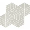 Mosaiikkilaatta Pukkila Ease Esagona T72 Light Grey matta sileä