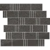 Mosaiikkilaatta Pukkila Landstone Anthracite Pave himmeä sileä 298x298 mm