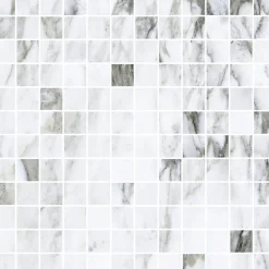 Mosaiikkilaatta Pukkila Lush Calacatta Oro, 2.3x2.3cm, kiillotettu, lasittamaton, rektifioitu