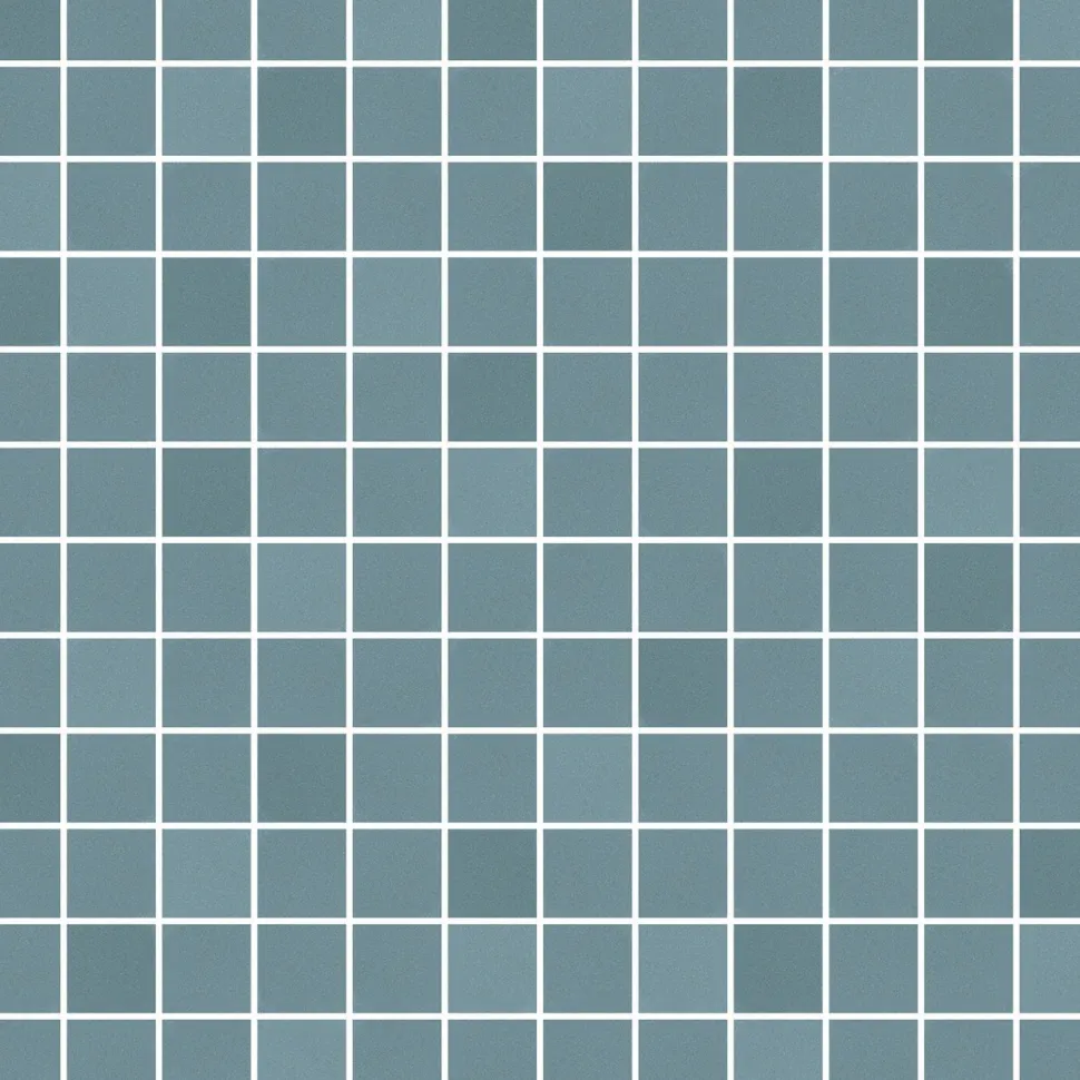 Mosaiikkilaatta Pukkila Mosaico Porcelanico Blue himmeä sileä 25x25 mm
