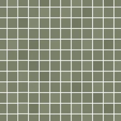 Mosaiikkilaatta Pukkila Mosaico Porcelanico Green himmeä sileä 25x25 mm