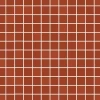 Mosaiikkilaatta Pukkila Mosaico Porcelanico Red himmeä sileä 25x25 mm