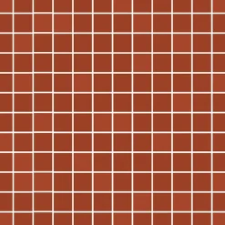 Mosaiikkilaatta Pukkila Mosaico Porcelanico Red himmeä sileä 25x25 mm