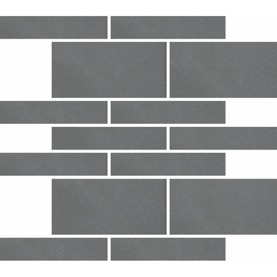 Mosaiikkilaatta Pukkila Natura Victoria OSLO, matta, tasapintainen, 7.1x14.6cm, lasikuituverkolla, Granite Blue