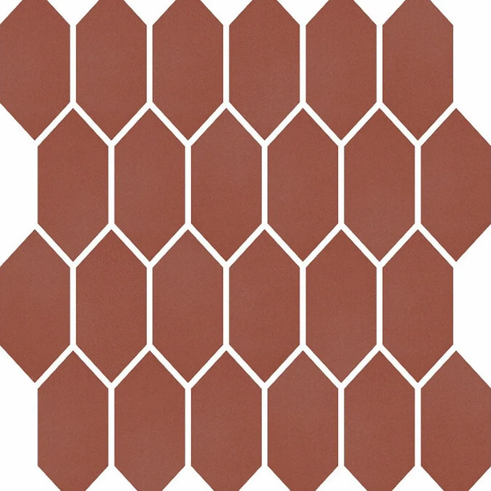 Mosaiikkilaatta Pukkila Natura Victoria PORTLAND, matta, tasapintainen, lasikuituverkolla, 9.6x4.4cm, vanha roosa