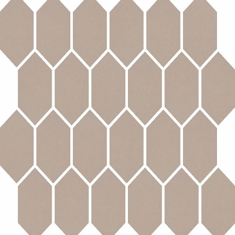 Mosaiikkilaatta Pukkila Natura Victoria PORTLAND, matta, tasapintainen, lasikuituverkolla, 9.6x4.4cm, vanha roosa