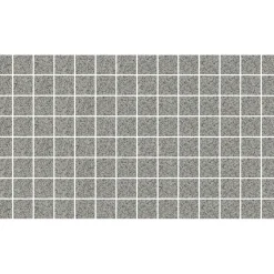 Mosaiikkilaatta Pukkila Natura Victoria V-GRANADA, matta, tasapintainen, 2.9x2.9cm, lasikuituverkolla, tummanharmaa