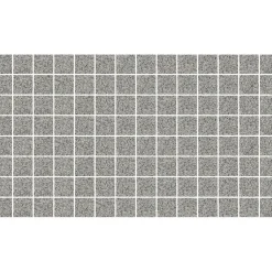 Mosaiikkilaatta Pukkila Natura Victoria V-GRANADA, matta, tasapintainen, 2.9x2.9cm, lasikuituverkolla, tummanharmaa