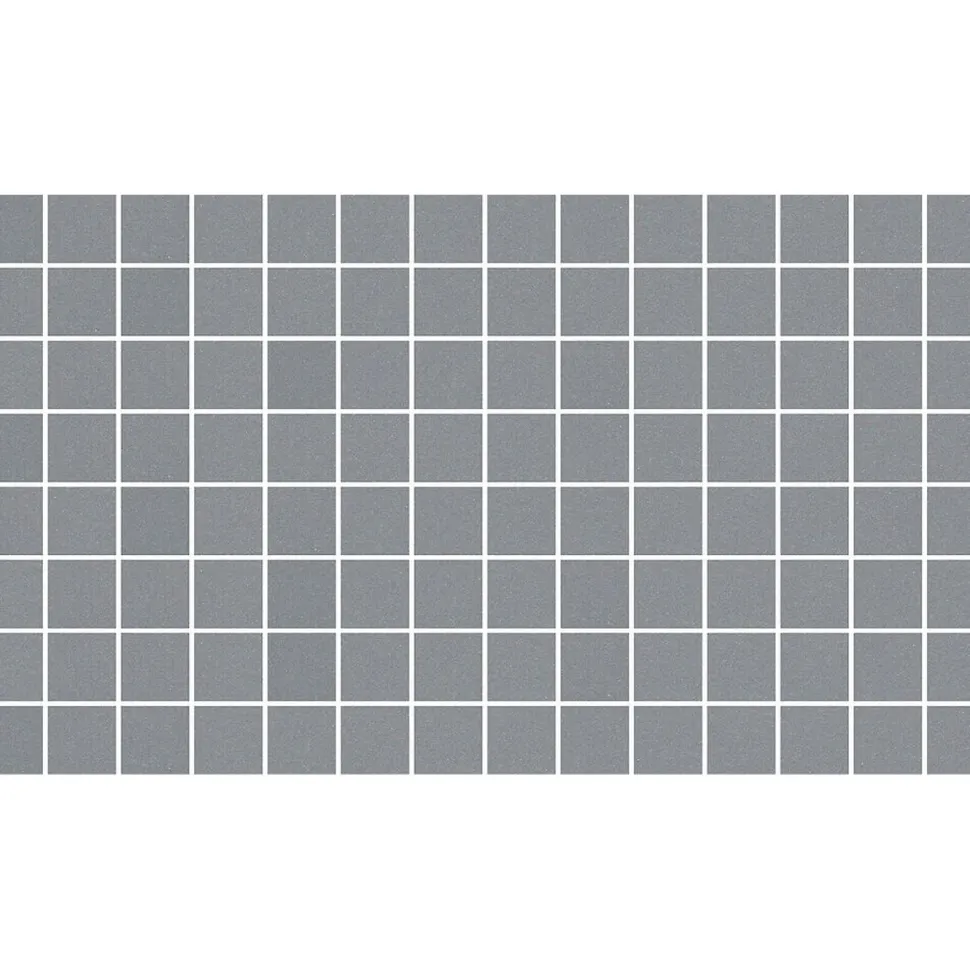 Mosaiikkilaatta Pukkila Natura Victoria V-GRANADA, matta, tasapintainen, 2.9x2.9cm, lasikuituverkolla, tummanharmaa