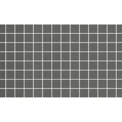 Mosaiikkilaatta Pukkila Natura Victoria V-GRANADA, matta, tasapintainen, 2.9x2.9cm, lasikuituverkolla, tummanharmaa