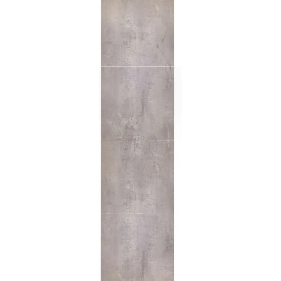 Märkätilalevy Berry Alloc Wall&Water Cement Satin 600 x 600 mm:n kuviolla