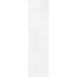 Märkätilalevy Berry Alloc Wall&Water Lumenvalkoinen Satin 200 x 300 mm:n kuviolla