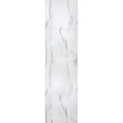 Märkätilalevy Berry Alloc Wall&Water Marmori Valkoinen Satin 600 x 600 mm:n kuviolla