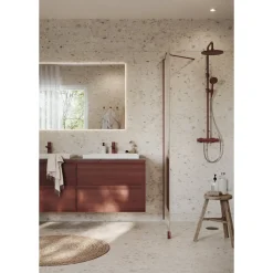 Märkätilan muovimatto Tarkett Aquarelle Breccia Stone Beige, leveys 2m