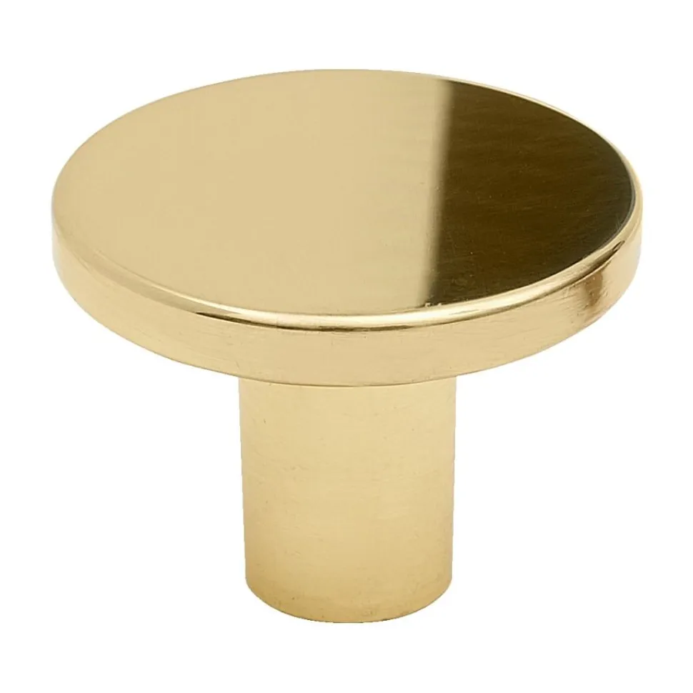 Nuppivedin Dalby Ø 25x20 mm messinki kiillotettu + lakattu