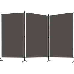 3-paneelinen tilanjakaja, antrasiitti, 260x180 cm