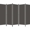 5-paneelinen tilanjakaja, antrasiitti, 250x180 cm