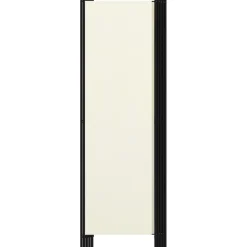 5-paneelinen tilanjakaja, kermanvalkoinen, 250x180 cm