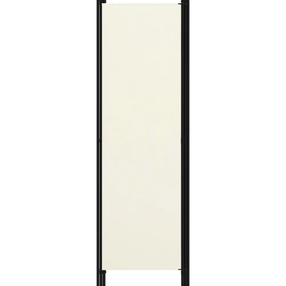 3-paneelinen tilanjakaja, kermanvalkoinen, 150x180 cm