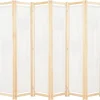 6-paneelinen tilanjakaja kerma 240x170x4 cm kangas