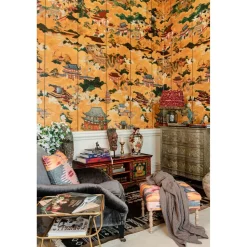 Paneelitapetti Mindthegap Floating World 1,56x3 m kulta