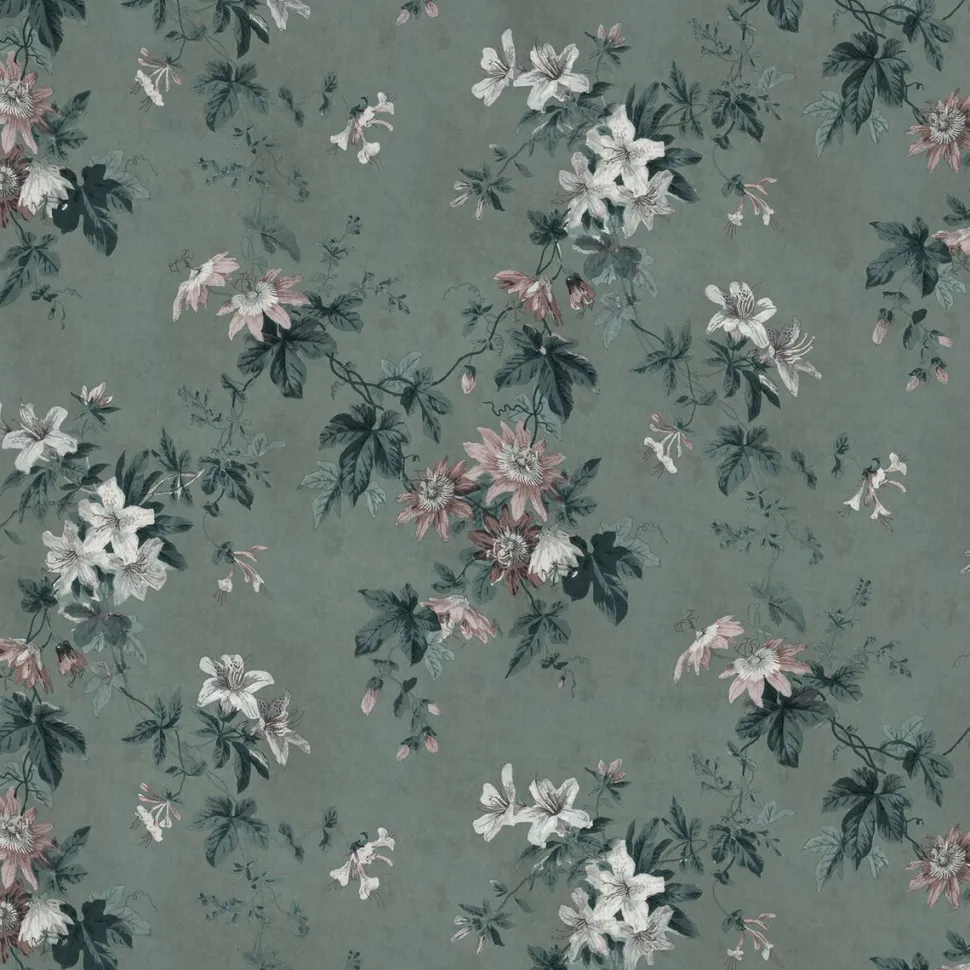 Paneelitapetti Sandberg Faded Passion non-woven mittatilaus vihreä