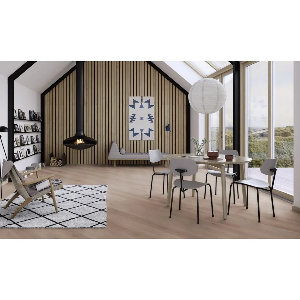 Parketti Boen Oak Warm Grey Animoso, 181mm, mattalakattu, harjattu