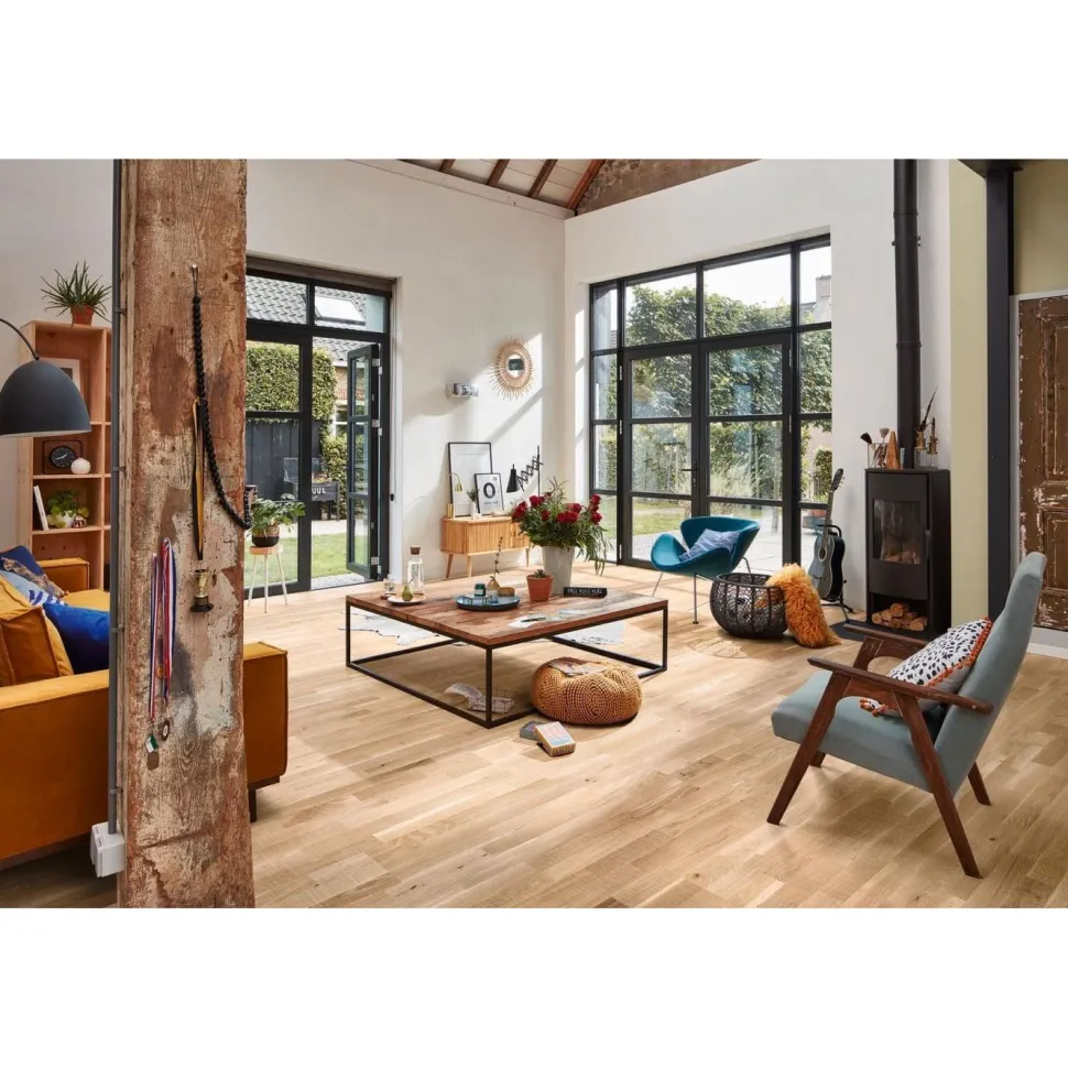 Parketti Meister PC200 Cream Oak Lively 3S, ultramattalakattu, harjattu