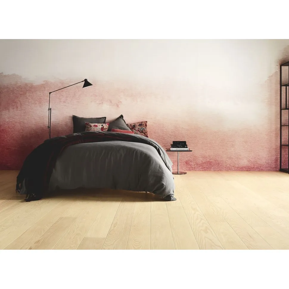 Parketti Tarkett Shade Saarni Linen White Plank vaalea 1-sauva mattalakattu