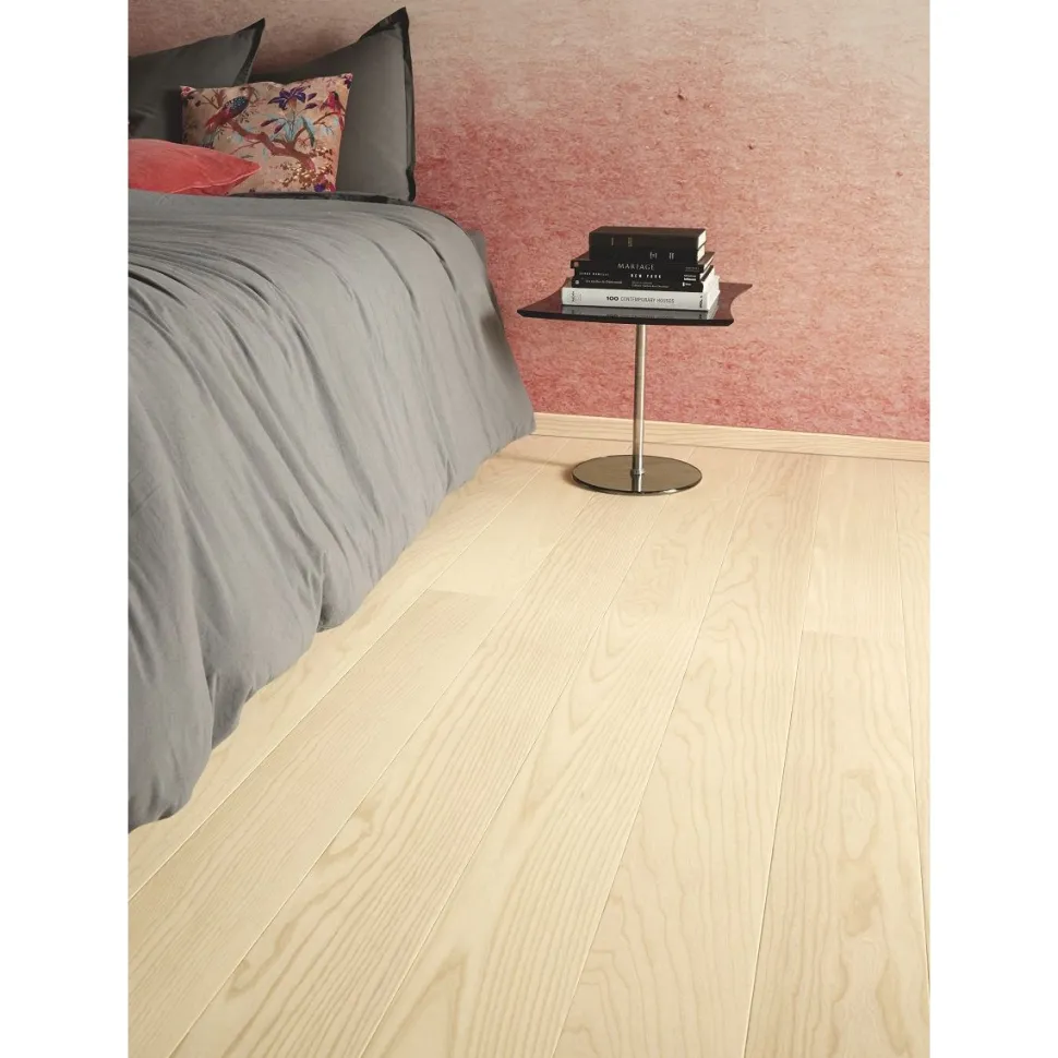 Parketti Tarkett Shade Saarni Linen White Plank vaalea 1-sauva mattalakattu