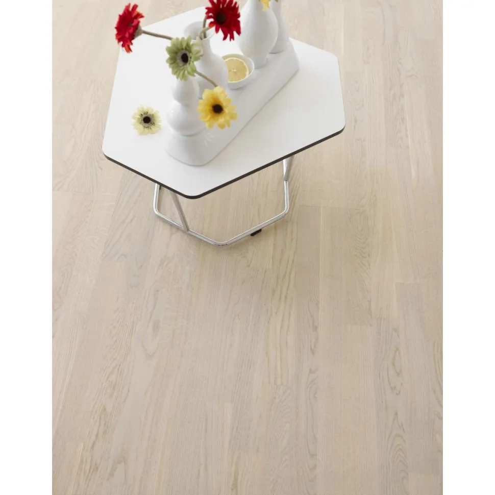 Parketti Tarkett Shade Tammi Cotton White 3-sauva luonnollinen vaalea
