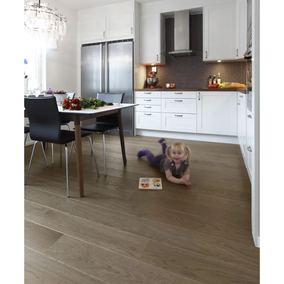 Parketti Tarkett Shade Tammi Stone Grey Plank 1-sauva luonnollinen tumma ruskea 7876088