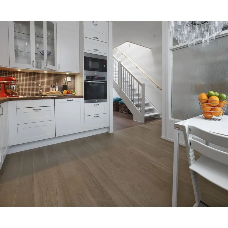 Parketti Tarkett Shade Tammi Stone Grey Plank 1-sauva luonnollinen tumma ruskea 7876088