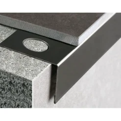 Parvekelistan ulkokulmapala Euroshrink alumiini e-280a, 55mm, harmaa