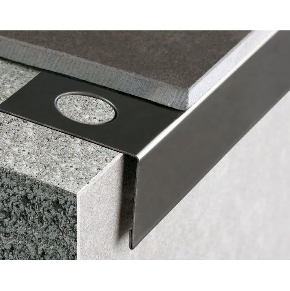 Parvekelistan ulkokulmapala Euroshrink alumiini e-280a, 55mm, harmaa