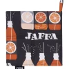 Patalappu Vallila Jaffa, 2kpl 20x20cm, harmaa/oranssi