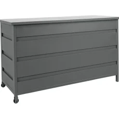 Pehmustelaatikko House Nordic Cassis, 130x60x75cm, 450L, harmaa alumiini