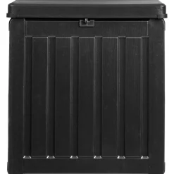 Pehmustelaatikko House Nordic Sobra, 42.8x42.8x46.4cm, 76 L, muovi, musta
