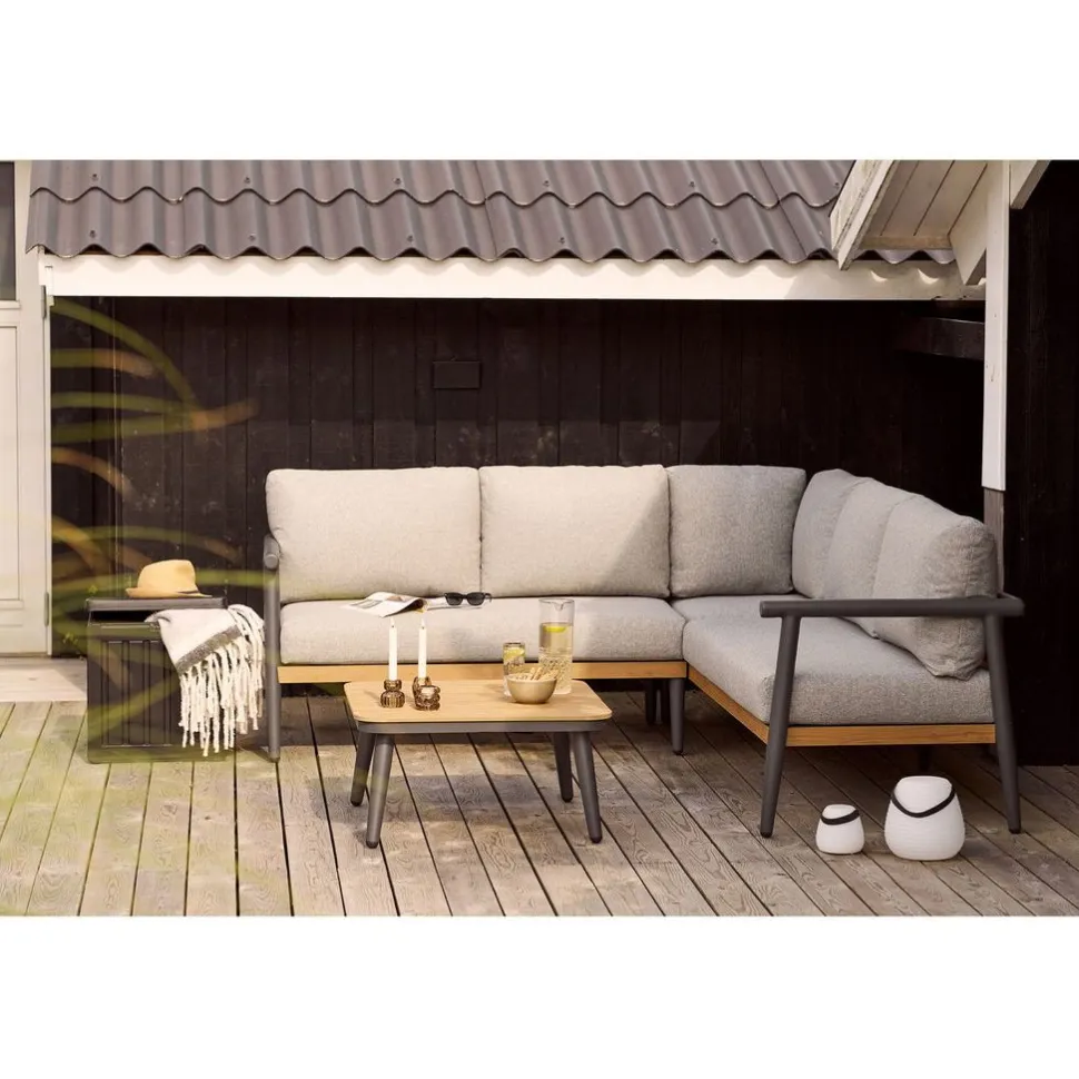 Pehmustelaatikko House Nordic Sobra, 42.8x42.8x46.4cm, 76 L, muovi, musta