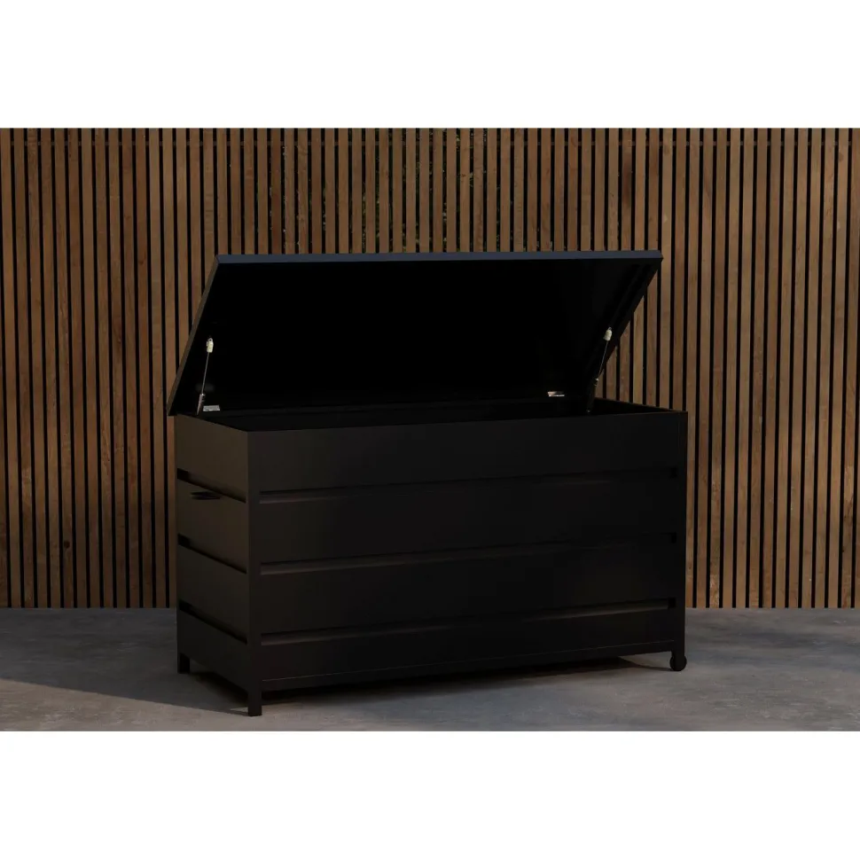 Pehmustelaatikko Venture Home Nisis, 130x60x75cm, musta
