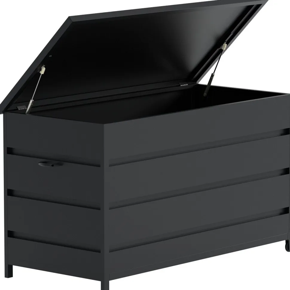Pehmustelaatikko Venture Home Nisis, 130x60x75cm, musta