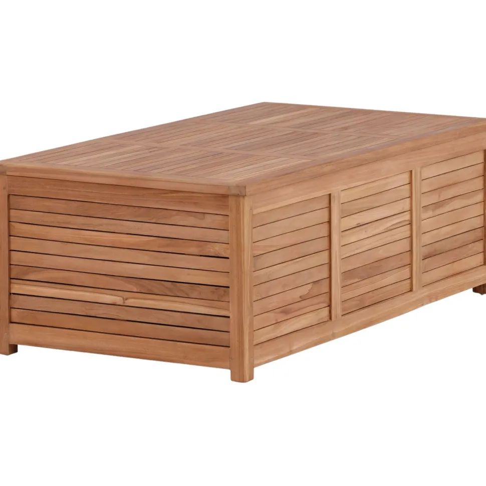 Pehmustelaatikko Venture Home Trento 2, 70x130x46cm, luonnollinen tiikki