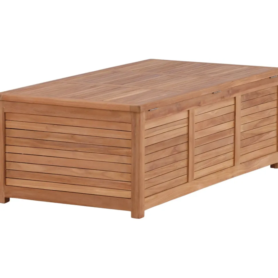 Pehmustelaatikko Venture Home Trento 2, 70x130x46cm, luonnollinen tiikki