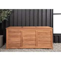 Pehmustelaatikko Venture Home Trento 2, 50x130x60cm, luonnollinen tiikki