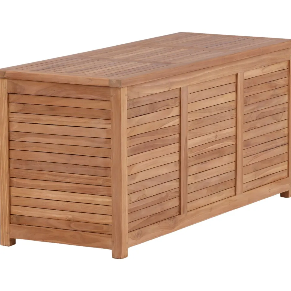 Pehmustelaatikko Venture Home Trento 2, 50x130x60cm, luonnollinen tiikki